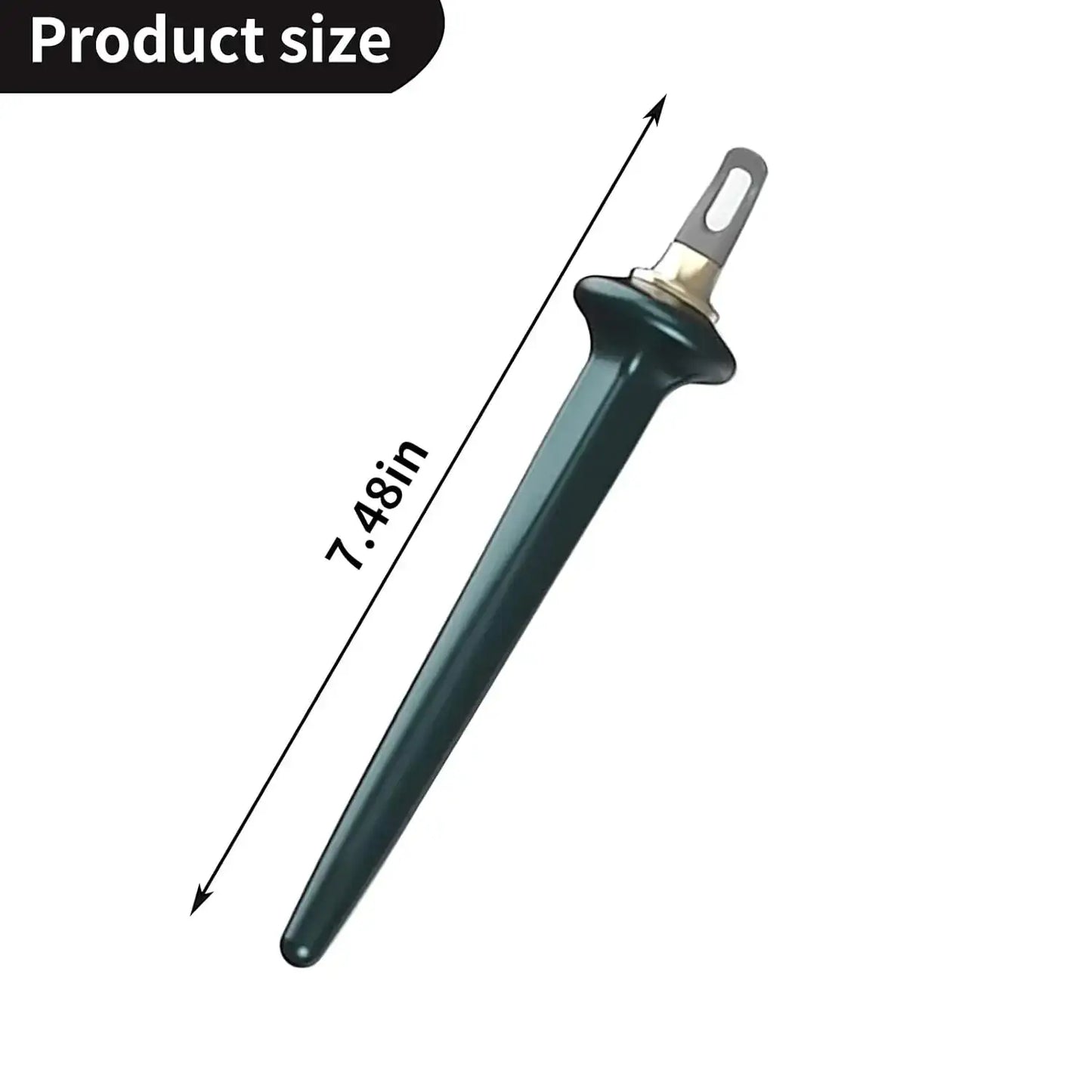 Self-watering plant stake, green, 7.48 inches long, shown on white background