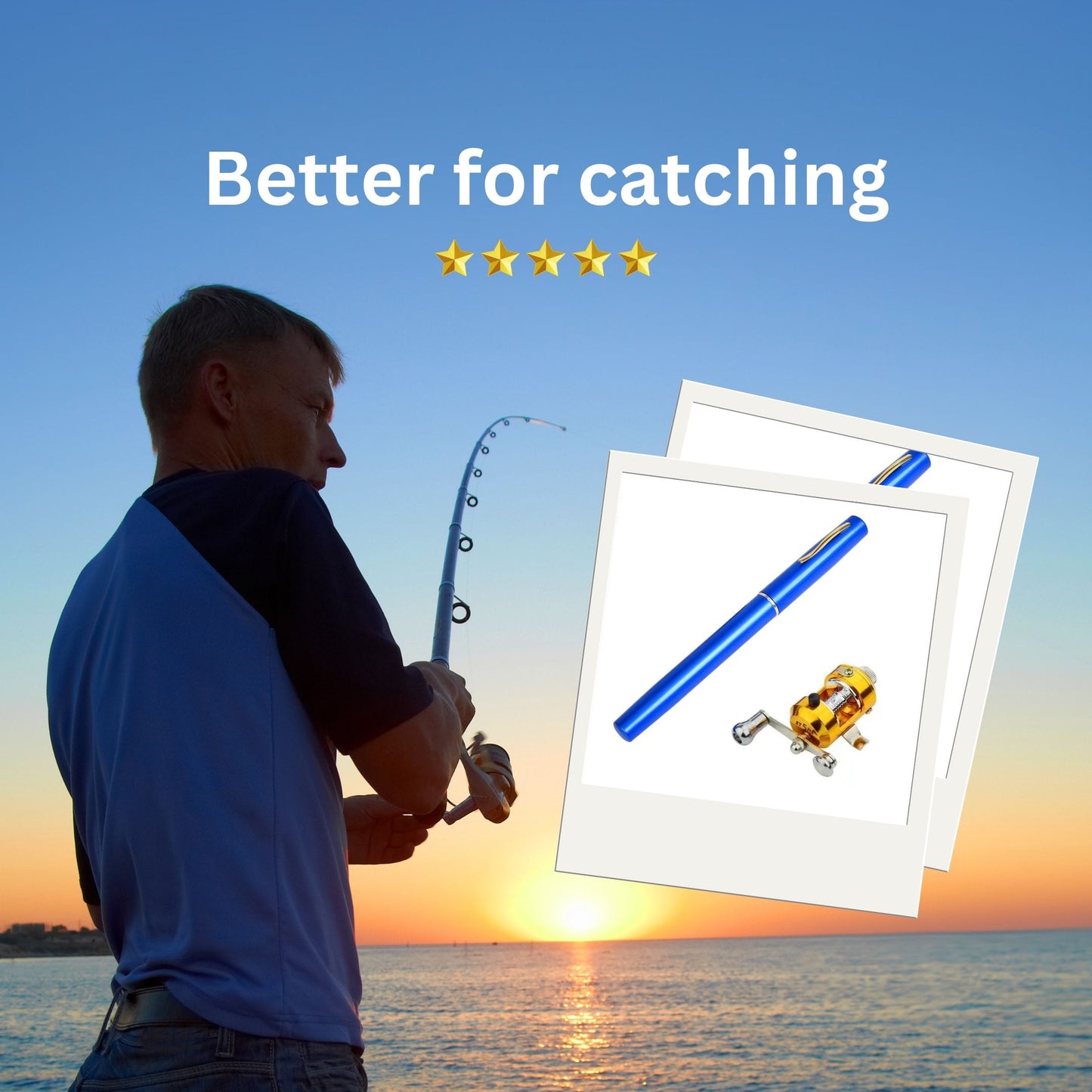 Mini Portable Fishing Rod