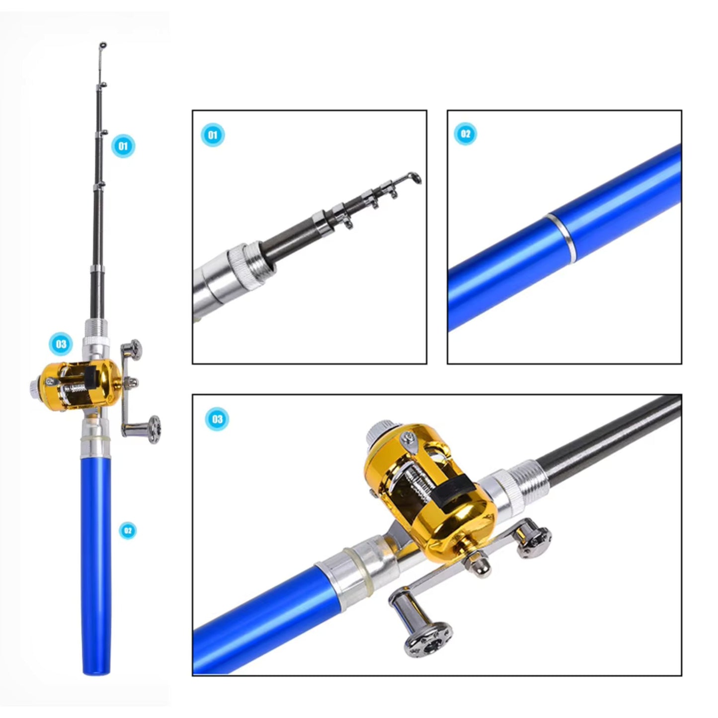 Mini Portable Fishing Rod