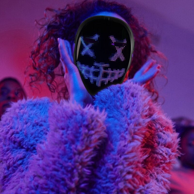 Halloween LED Cosplay Mask