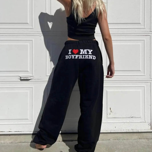 I Love My Boyfriend Sweatpants - Strike Algo