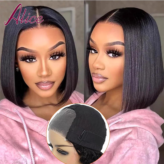 Premium Glueless Wig | Pre-Plucked Human Hair with Natural Hairline - Strike Algo
