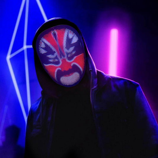 Halloween LED Cosplay Mask - Strike Algo