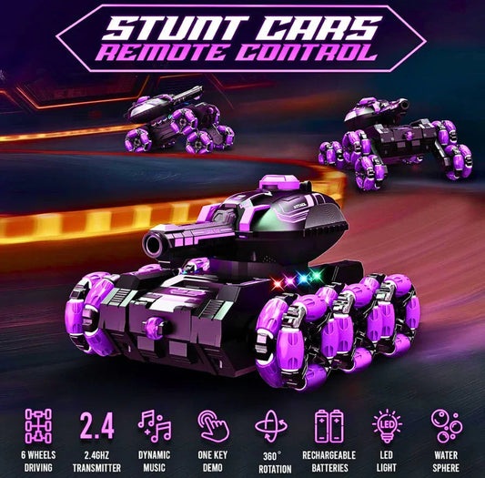 Strike Algo 360° Stunt RC Car for Kids – Ages 8-13, 6WD Fun - Strike Algo