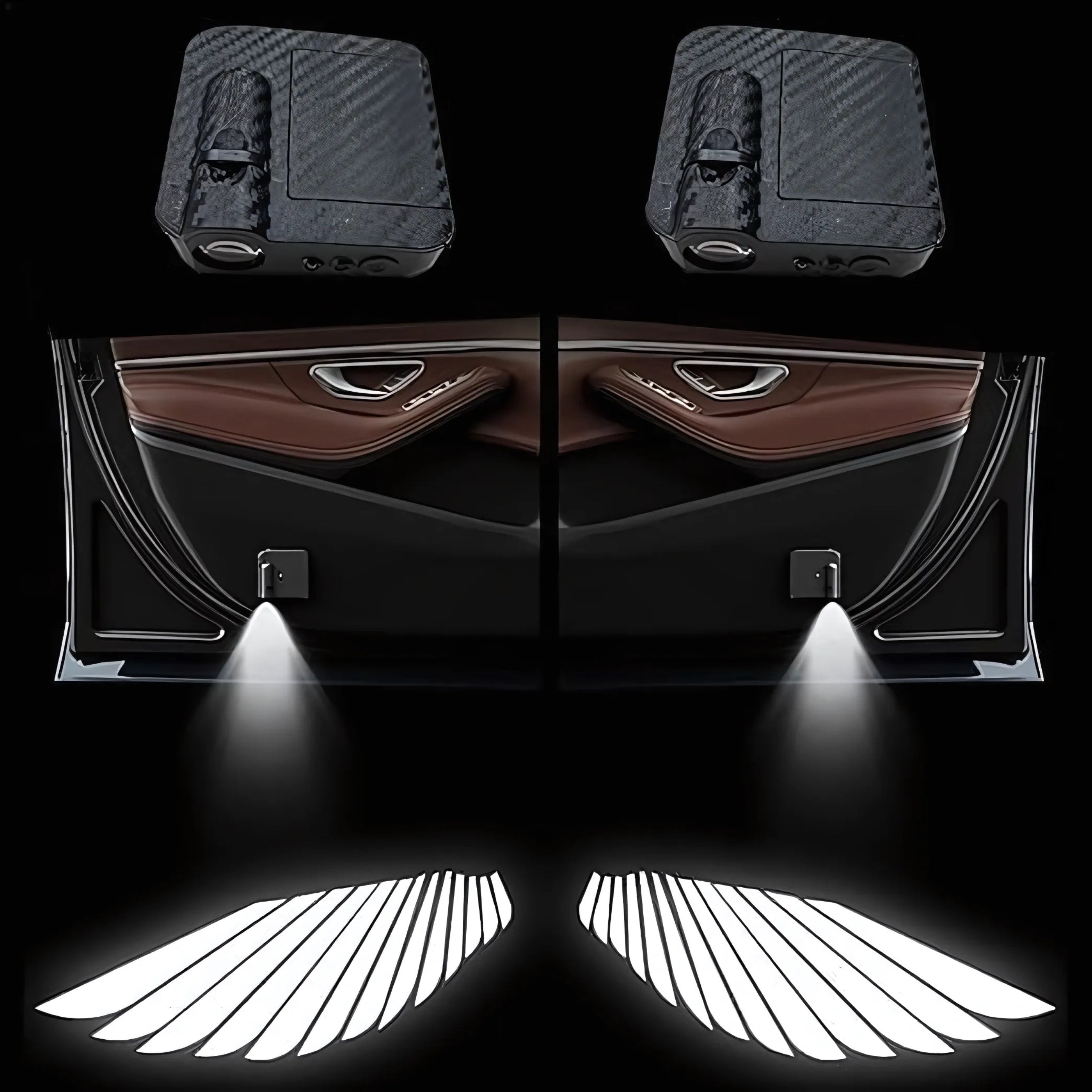LED Angel Wing Projection Car & Motorcycle Lights