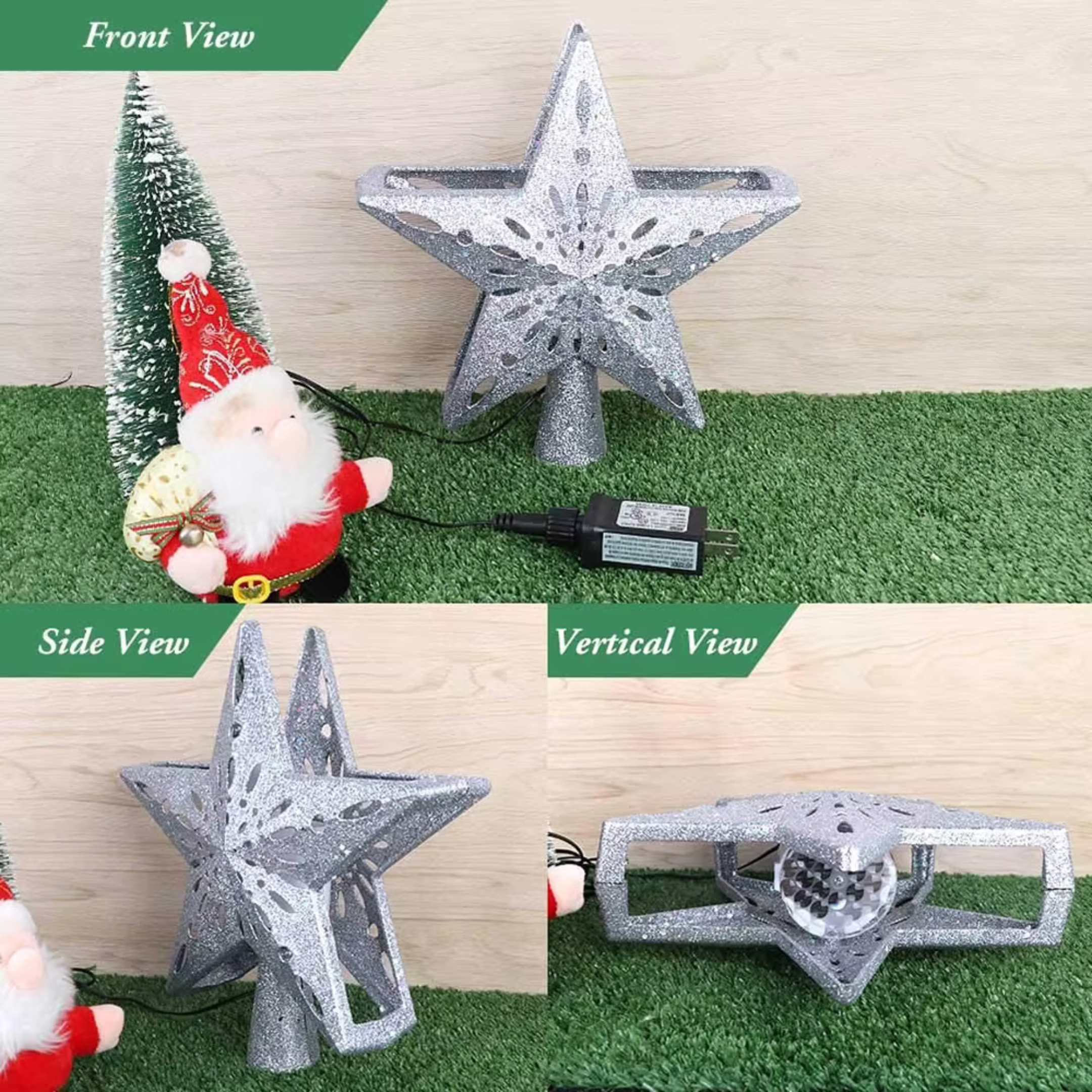 Christmas Tree Star Light Topper