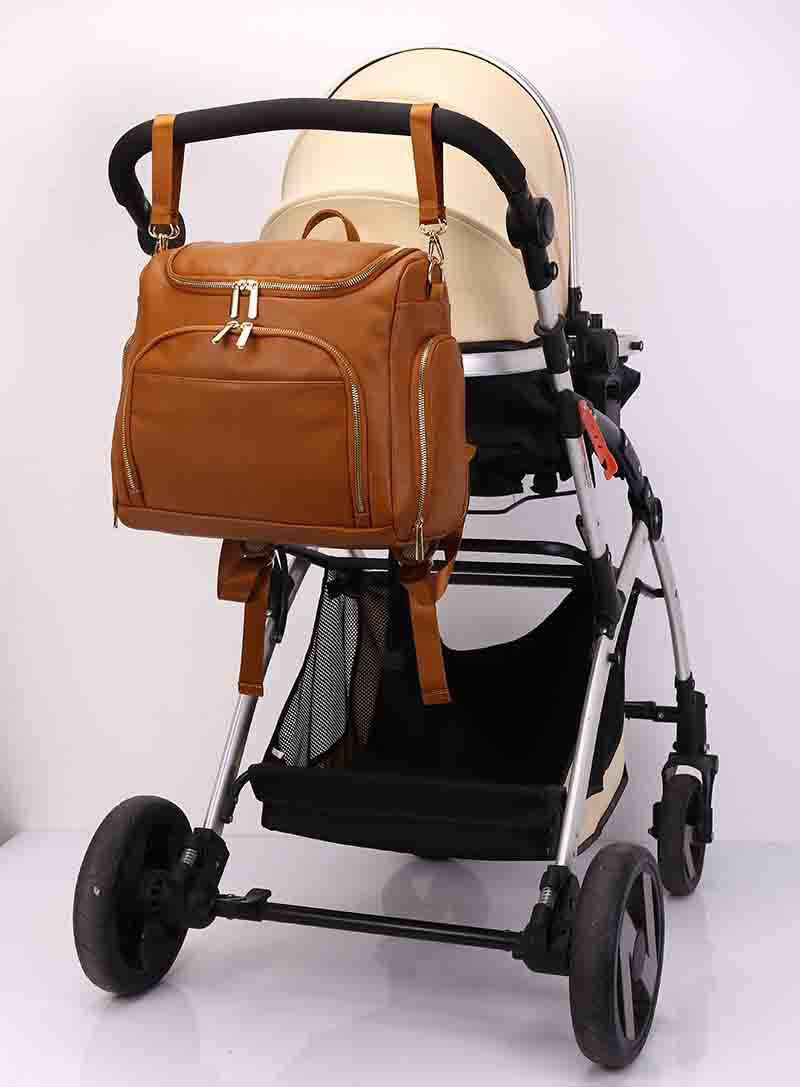Vegan Leather Diaper Backpack