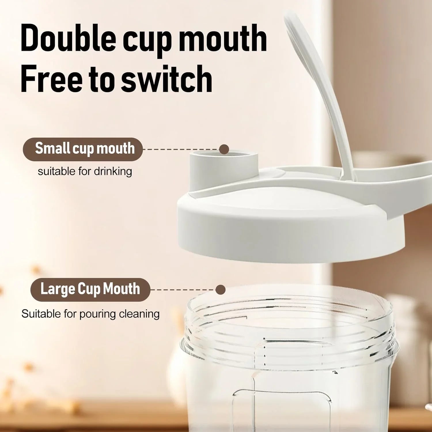 Premium Electric Protein Shaker Bottle, Made with Tritan - BPA Free - 14 oz Vortex Portable Mixer Cup/USB Rechargeable Shaker Cups for Protein Shakes - Strike Algo