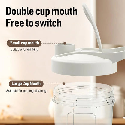 Premium Electric Protein Shaker Bottle, Made with Tritan - BPA Free - 14 oz Vortex Portable Mixer Cup/USB Rechargeable Shaker Cups for Protein Shakes - Strike Algo