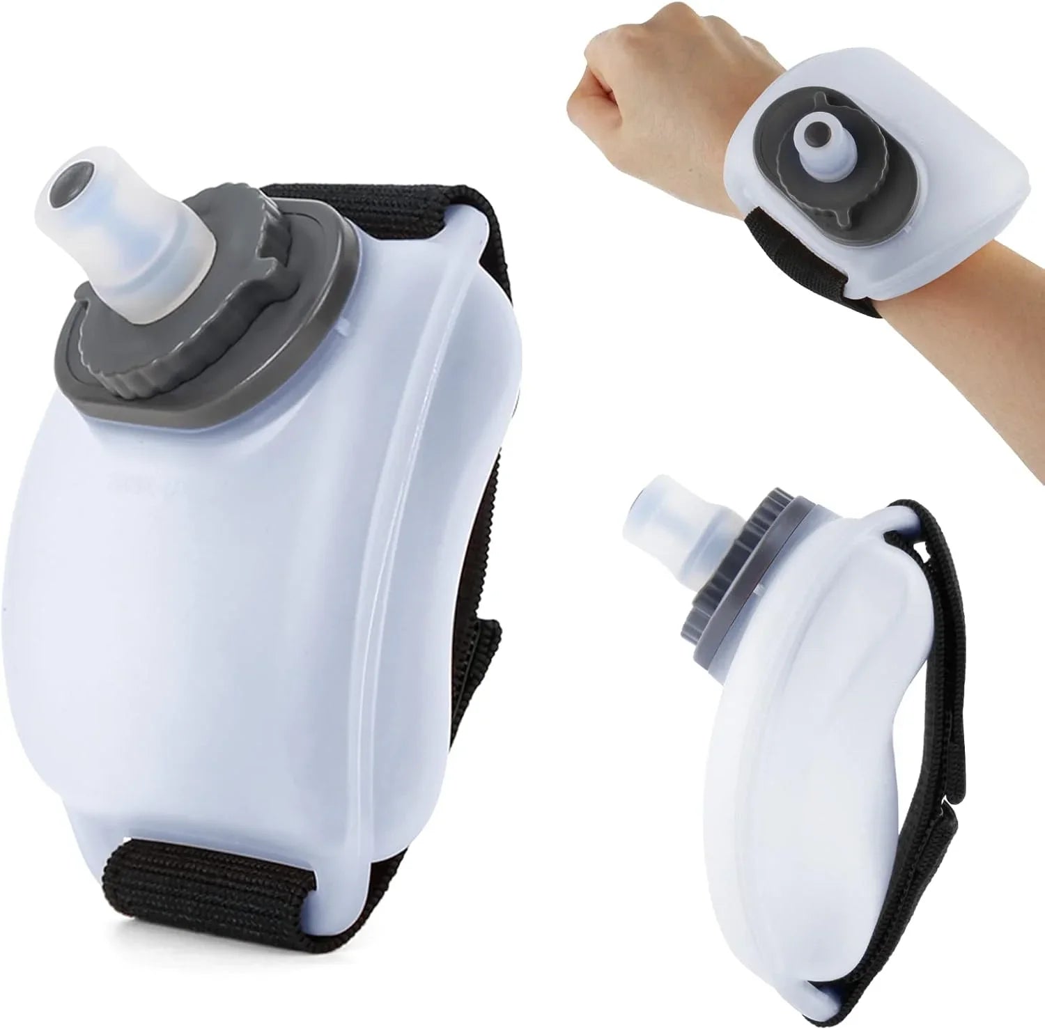 Wrist Water Bottle with Adjustable Hand Strap: Hands-Free Hydration for Active Lifestyles - Strike Algo