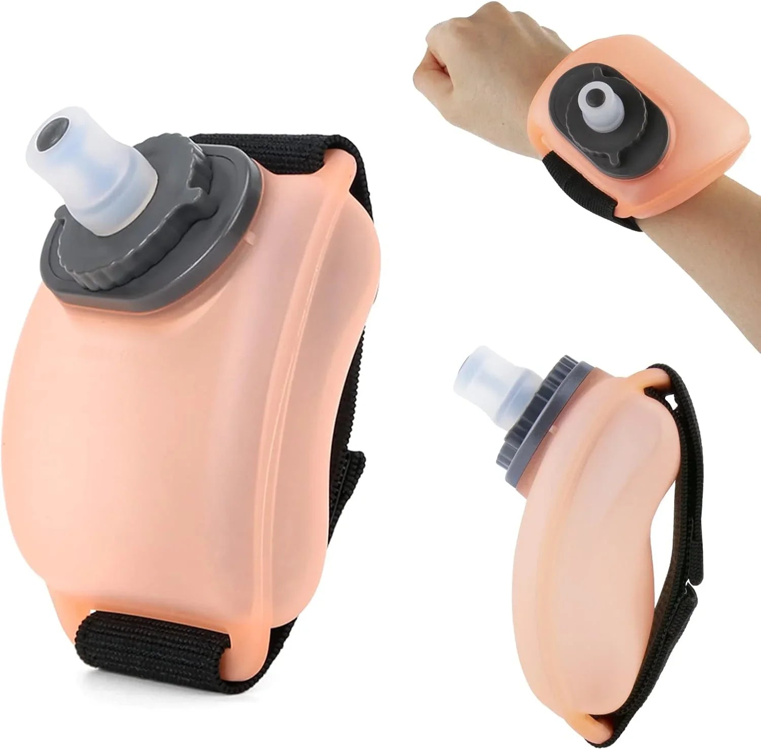 Wrist Water Bottle with Adjustable Hand Strap: Hands-Free Hydration for Active Lifestyles - Strike Algo