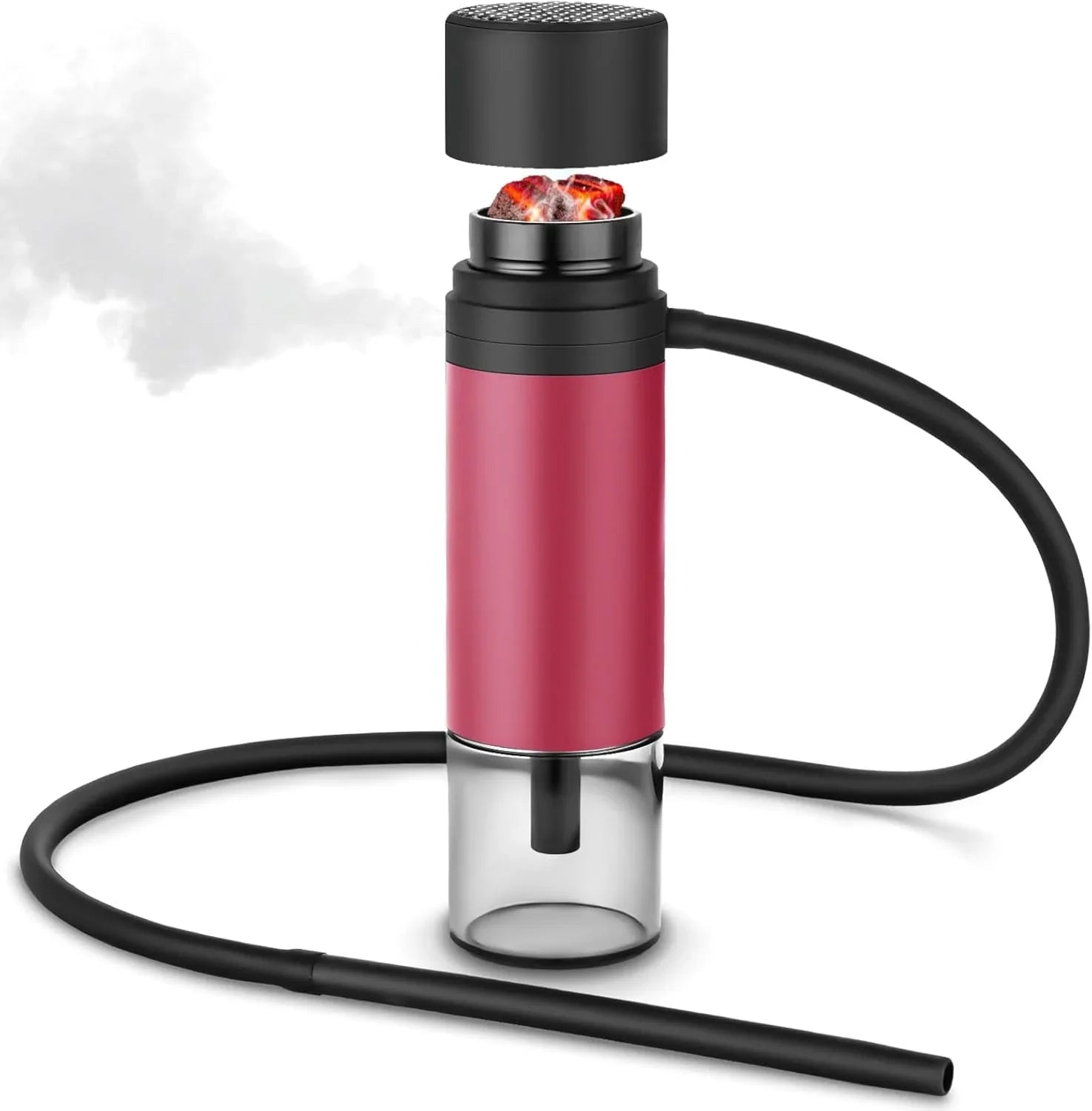 Mini Portable Hookah Set – Compact Design with Silicone Hose, Wind Cover & Travel Bag - Strike Algo