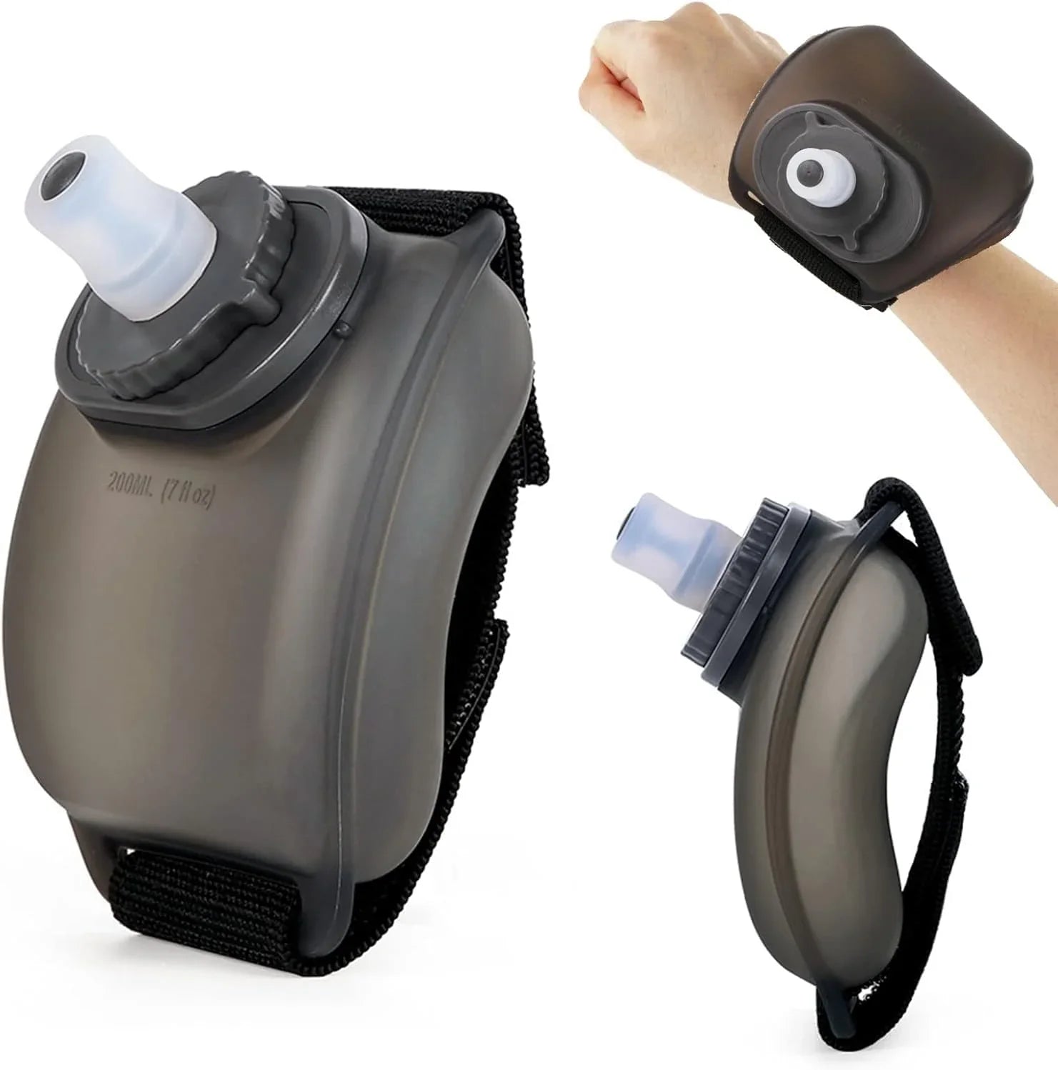 Wrist Water Bottle with Adjustable Hand Strap: Hands-Free Hydration for Active Lifestyles - Strike Algo