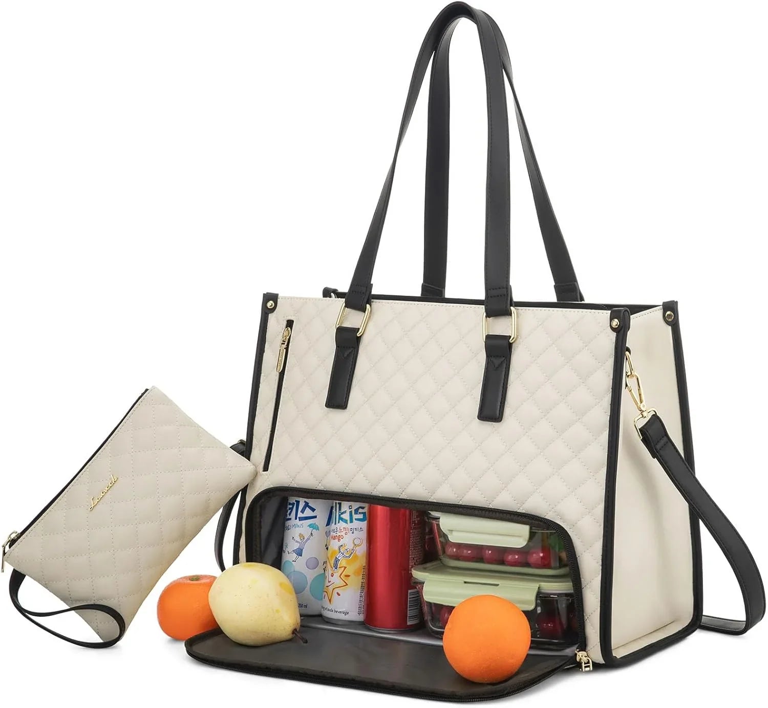 Strike Algo Lunch Tote Bag for Women | 15.6 Inch Laptop Bag with Insulated Compartment | Professional Work & Office Bag - Strike Algo