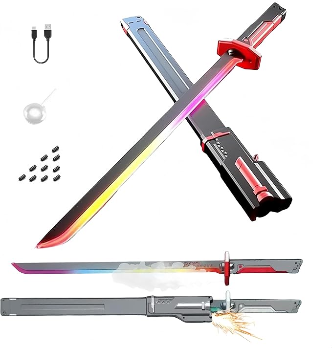 Cosplay Sword from Ghost of Tsushima | Samurai Flame 31.5" Multi-color Strike Algo - Strike Algo