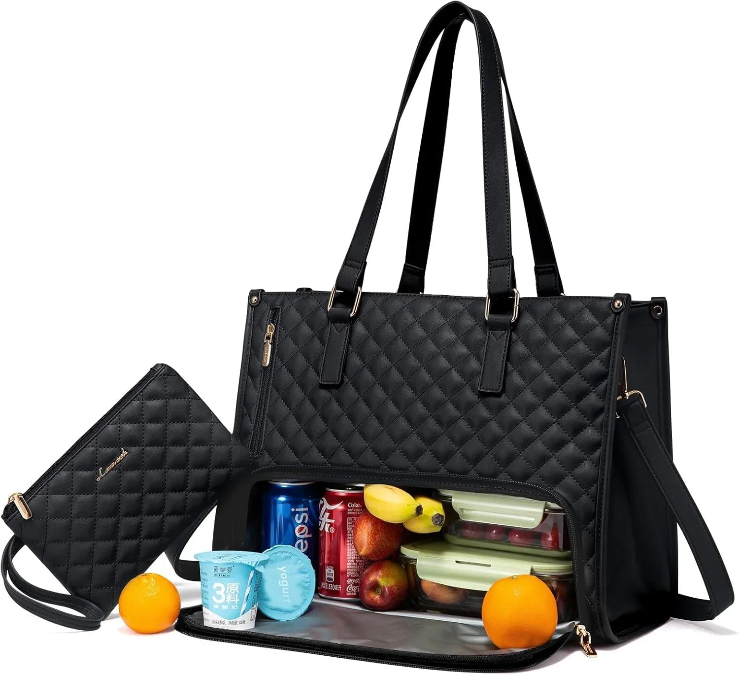 Strike Algo Lunch Tote Bag for Women | 15.6 Inch Laptop Bag with Insulated Compartment | Professional Work & Office Bag - Strike Algo