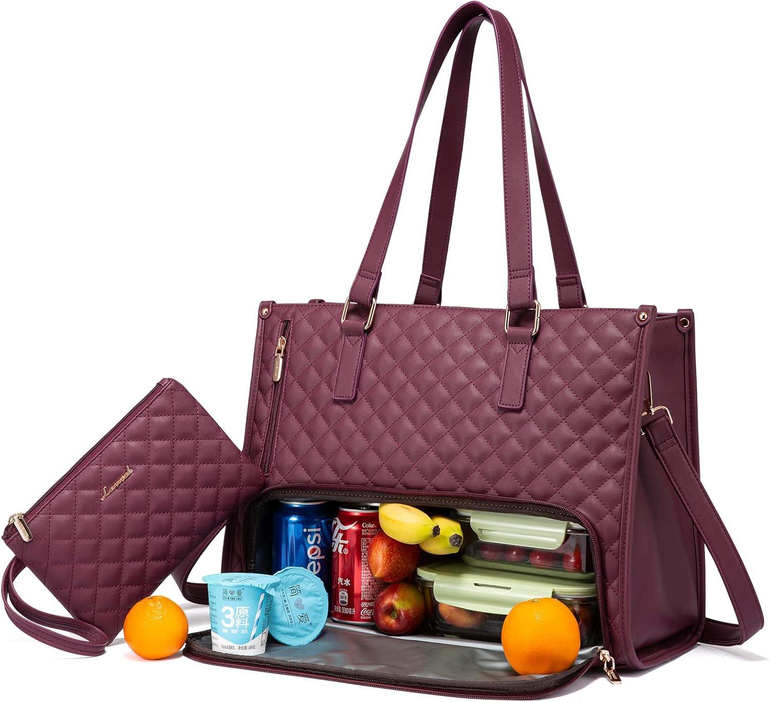 Strike Algo Lunch Tote Bag for Women | 15.6 Inch Laptop Bag with Insulated Compartment | Professional Work & Office Bag - Strike Algo
