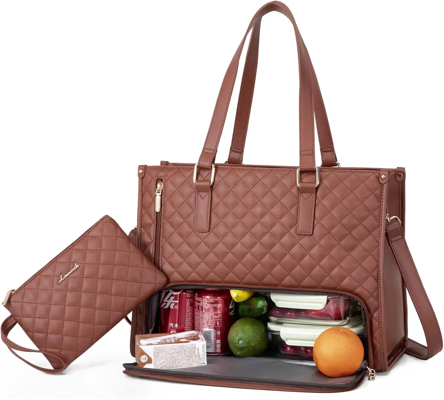 Strike Algo Lunch Tote Bag for Women | 15.6 Inch Laptop Bag with Insulated Compartment | Professional Work & Office Bag - Strike Algo