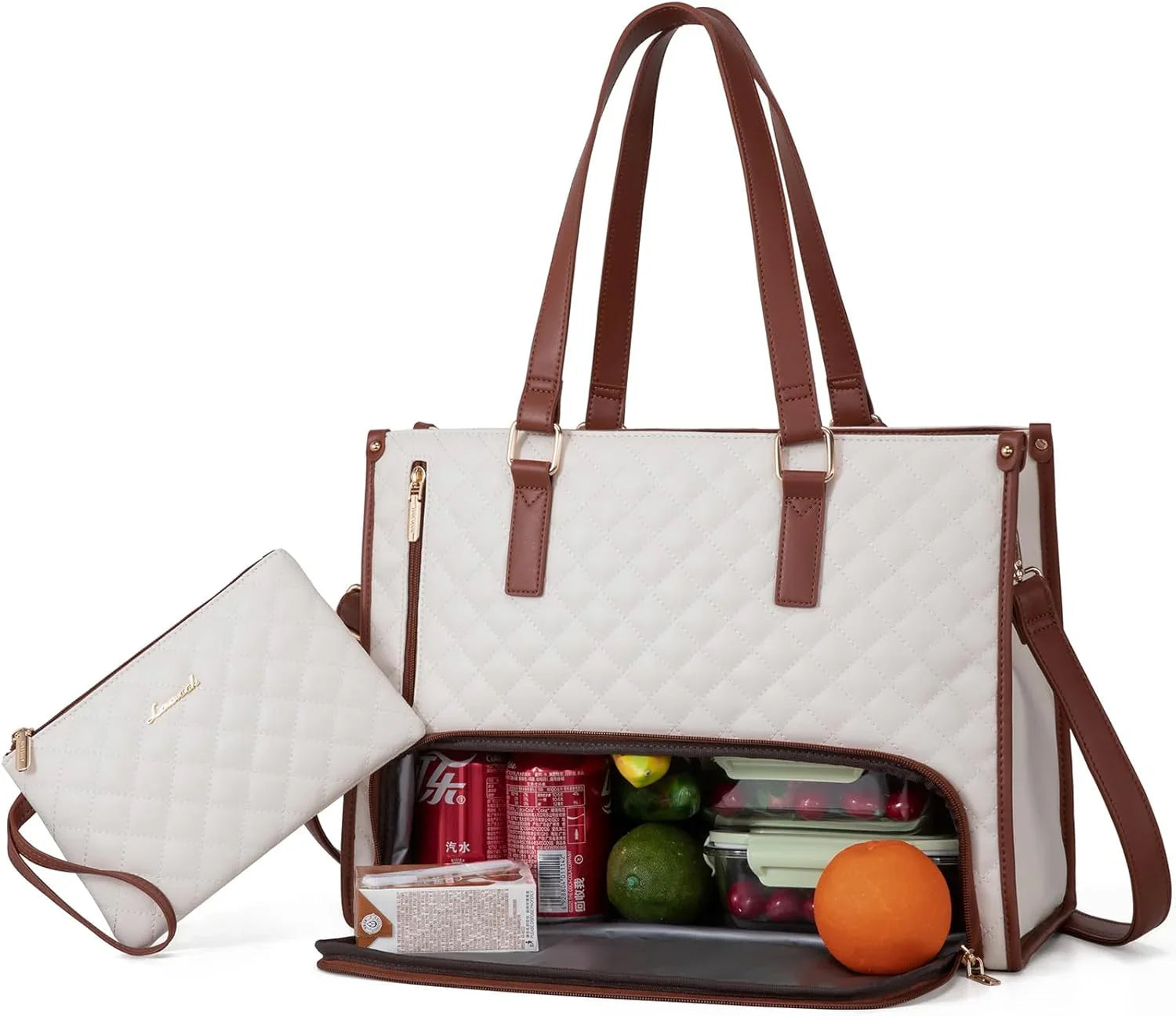 Strike Algo Lunch Tote Bag for Women | 15.6 Inch Laptop Bag with Insulated Compartment | Professional Work & Office Bag - Strike Algo