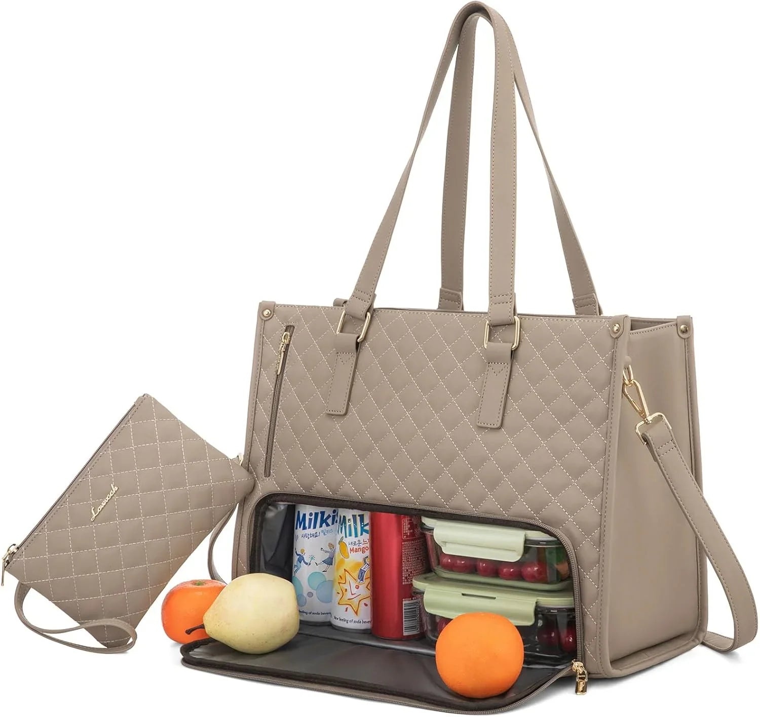 Strike Algo Lunch Tote Bag for Women | 15.6 Inch Laptop Bag with Insulated Compartment | Professional Work & Office Bag - Strike Algo
