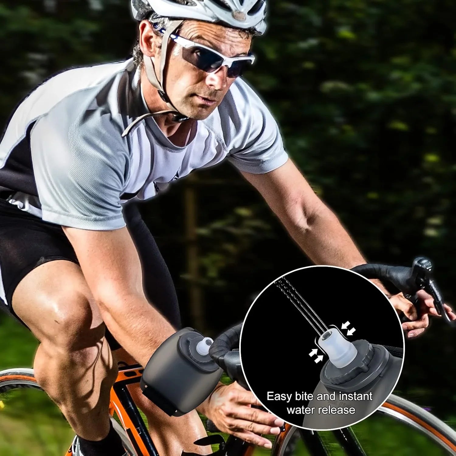 Wrist Water Bottle with Adjustable Hand Strap: Hands-Free Hydration for Active Lifestyles - Strike Algo