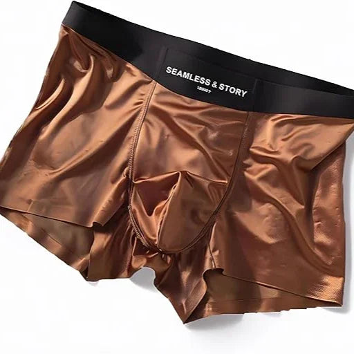 Silky Mulberry Silk Boxer Briefs – Antimicrobial, Seamless & Cool - Strike Algo