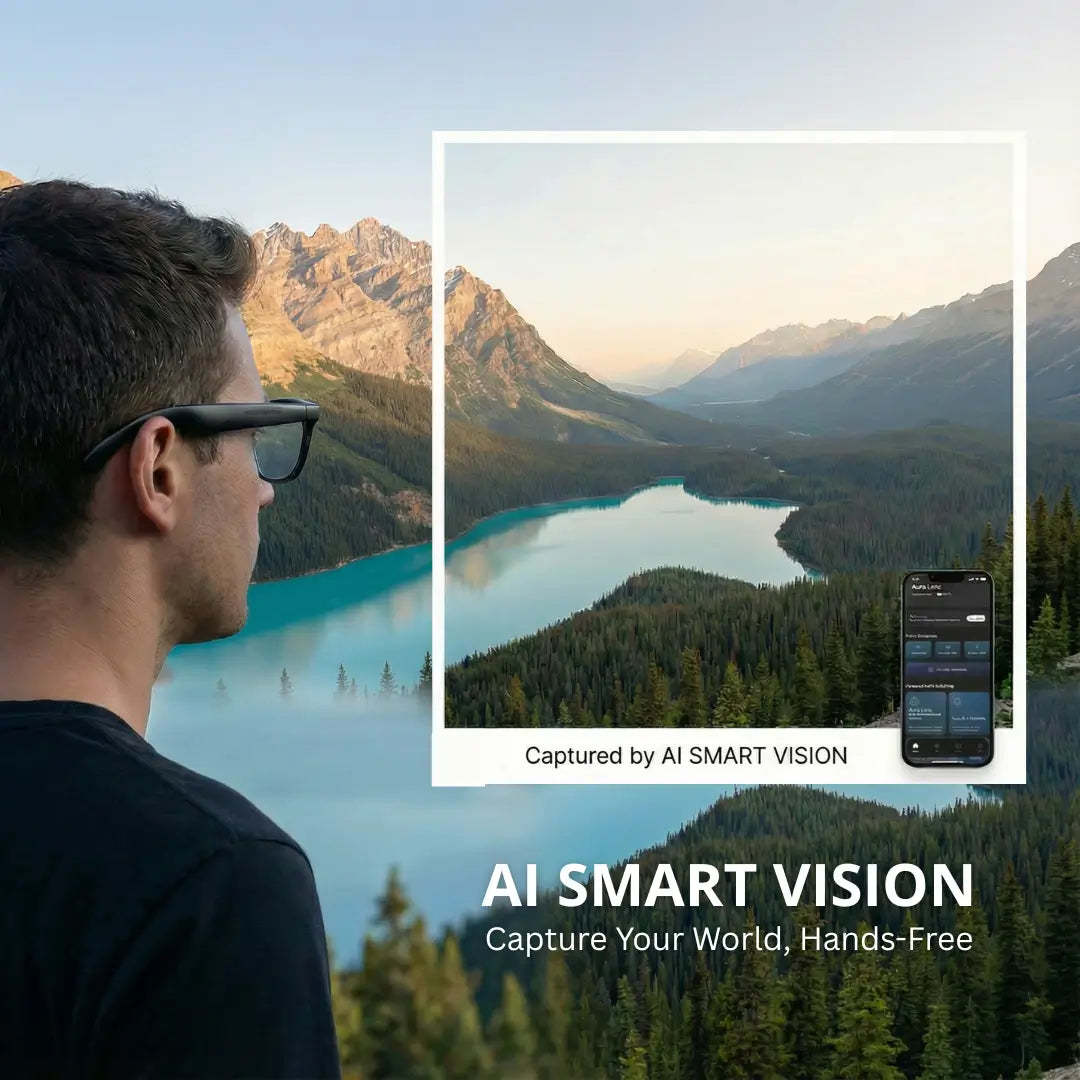 Revolutionary Smart Glasses with Camera - AI-Powered Recording & Translation Eyewear Strike Algo