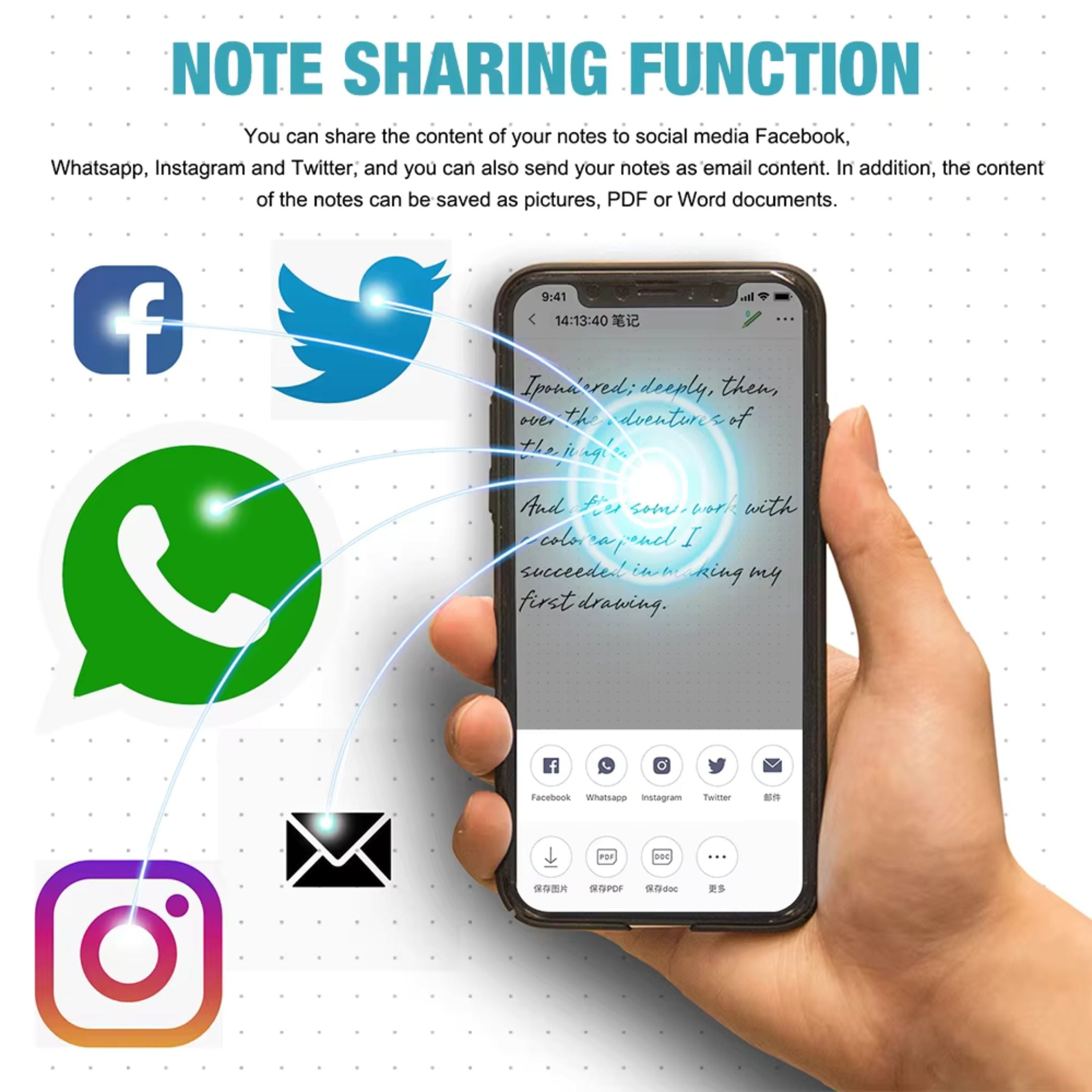 Digital Handwriting Note Book Smart Sync Pen