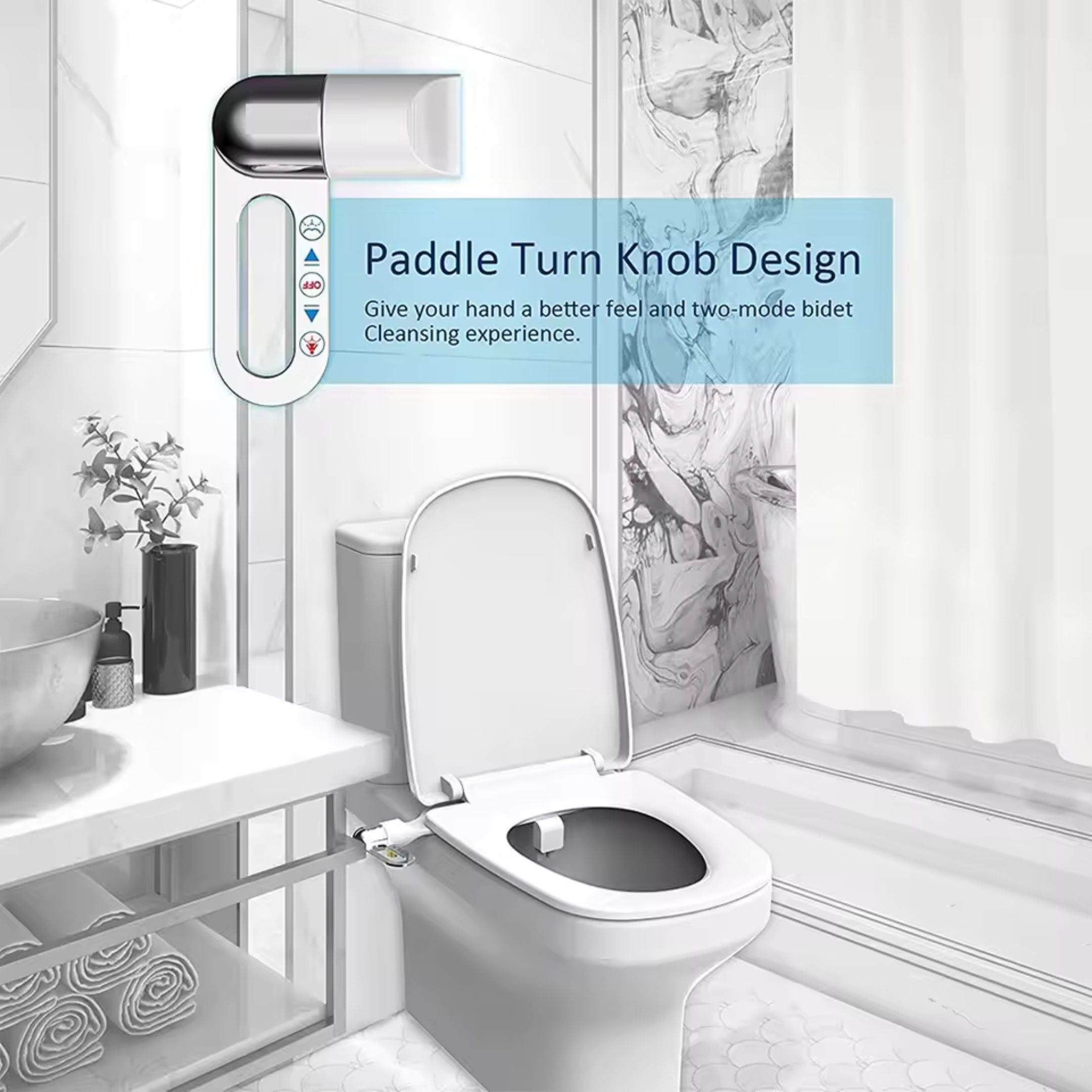 Ultra-thin Bidet Attachment