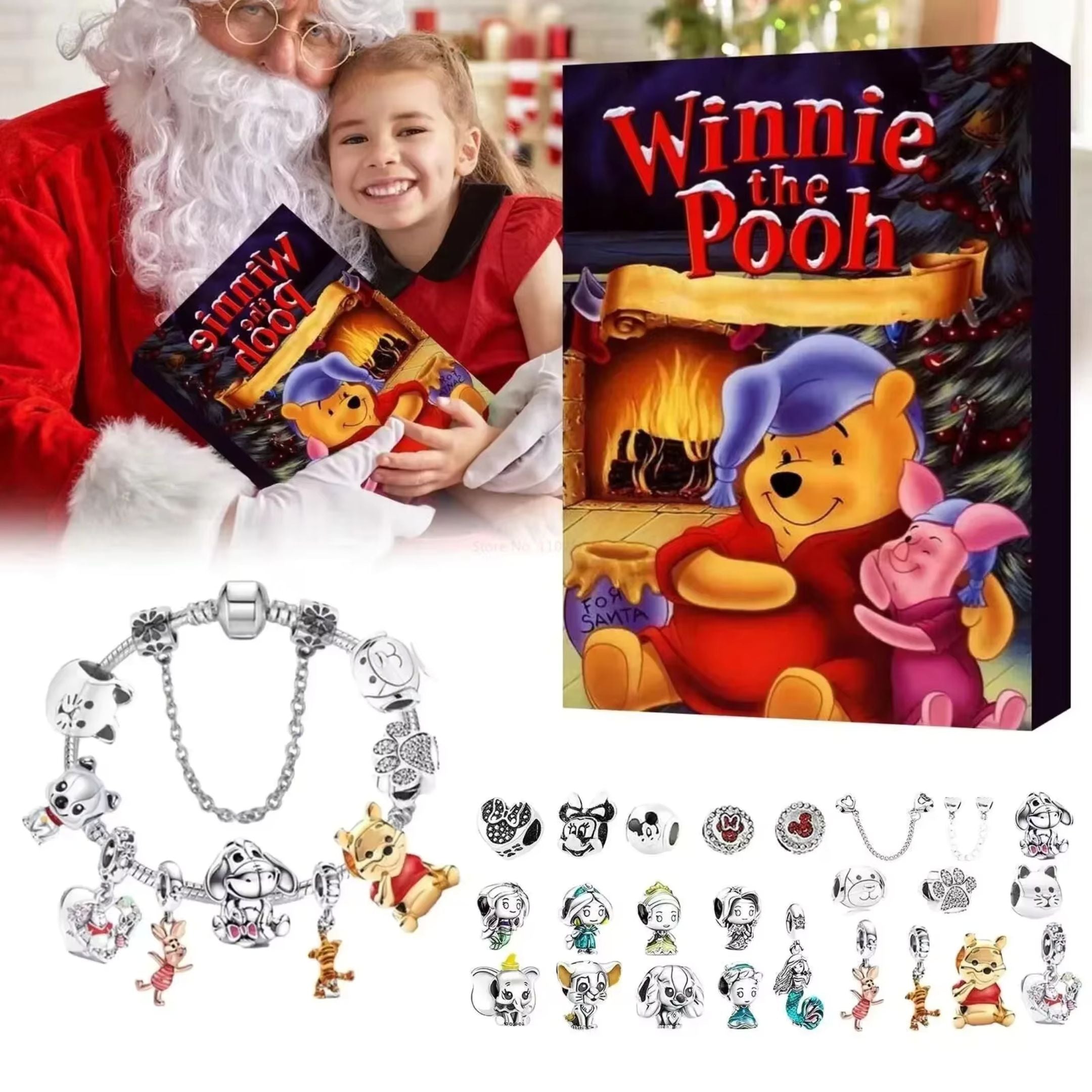 Mickey Stitch Christmas Advent Calendar Disney Bracelets
