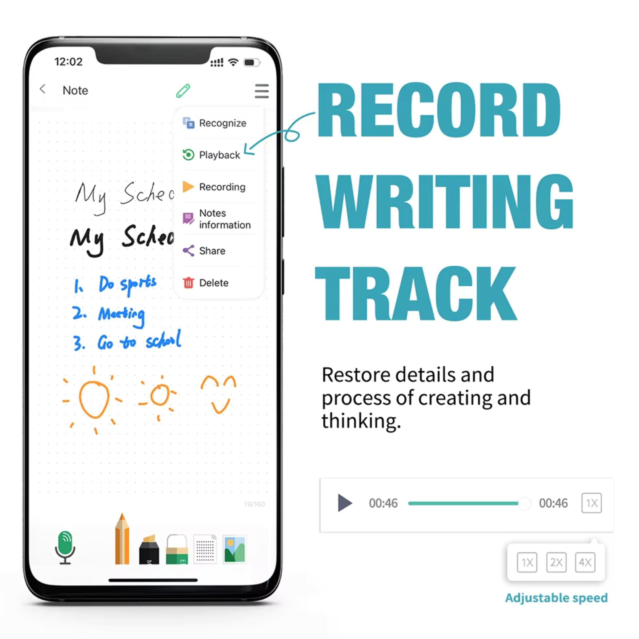 Digital Handwriting Note Book Smart Sync Pen