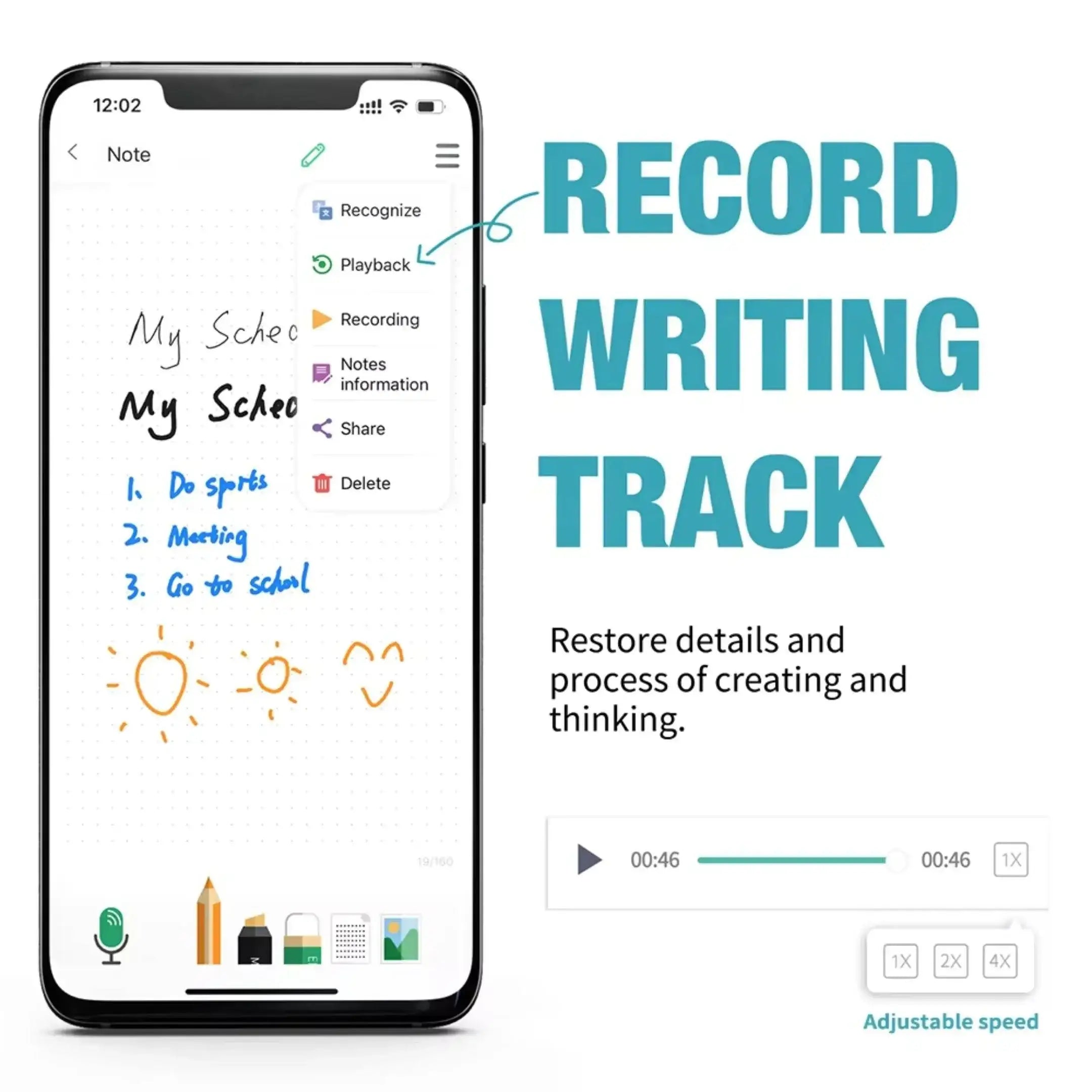 Apps Hand Writing Digital Handwriting Note Book Smart Sync Pen – Strike Algo