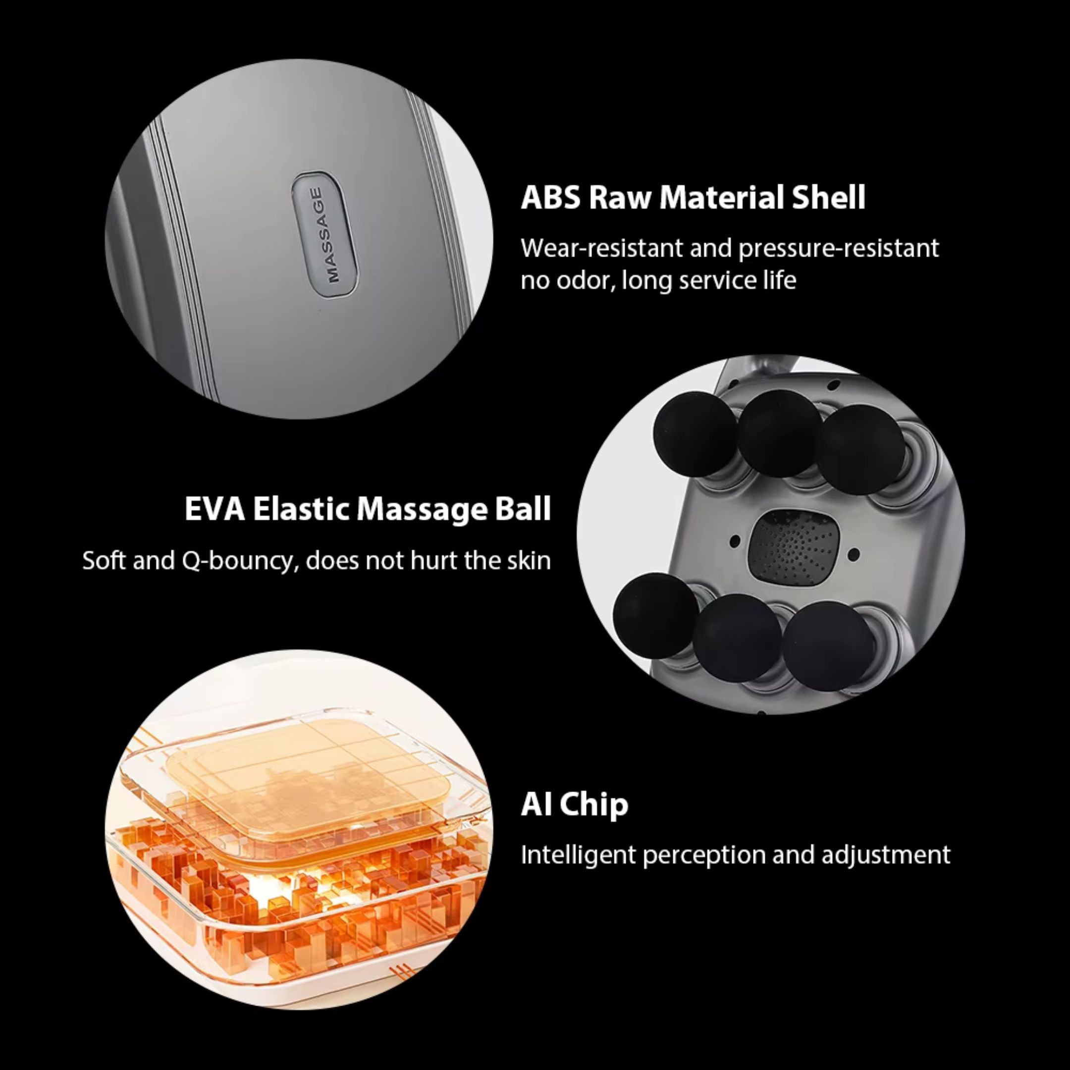 Six-head Fascia Gun High Frequency Vibration Body Massage