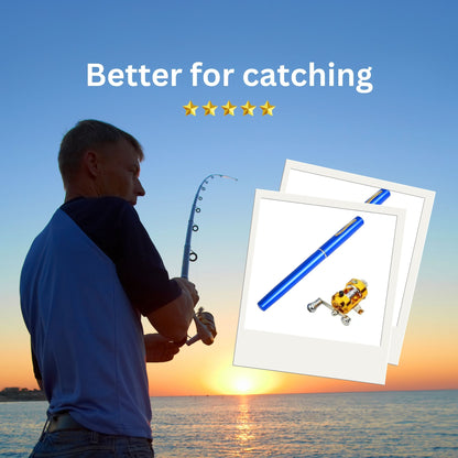 Mini Portable Fishing Rod