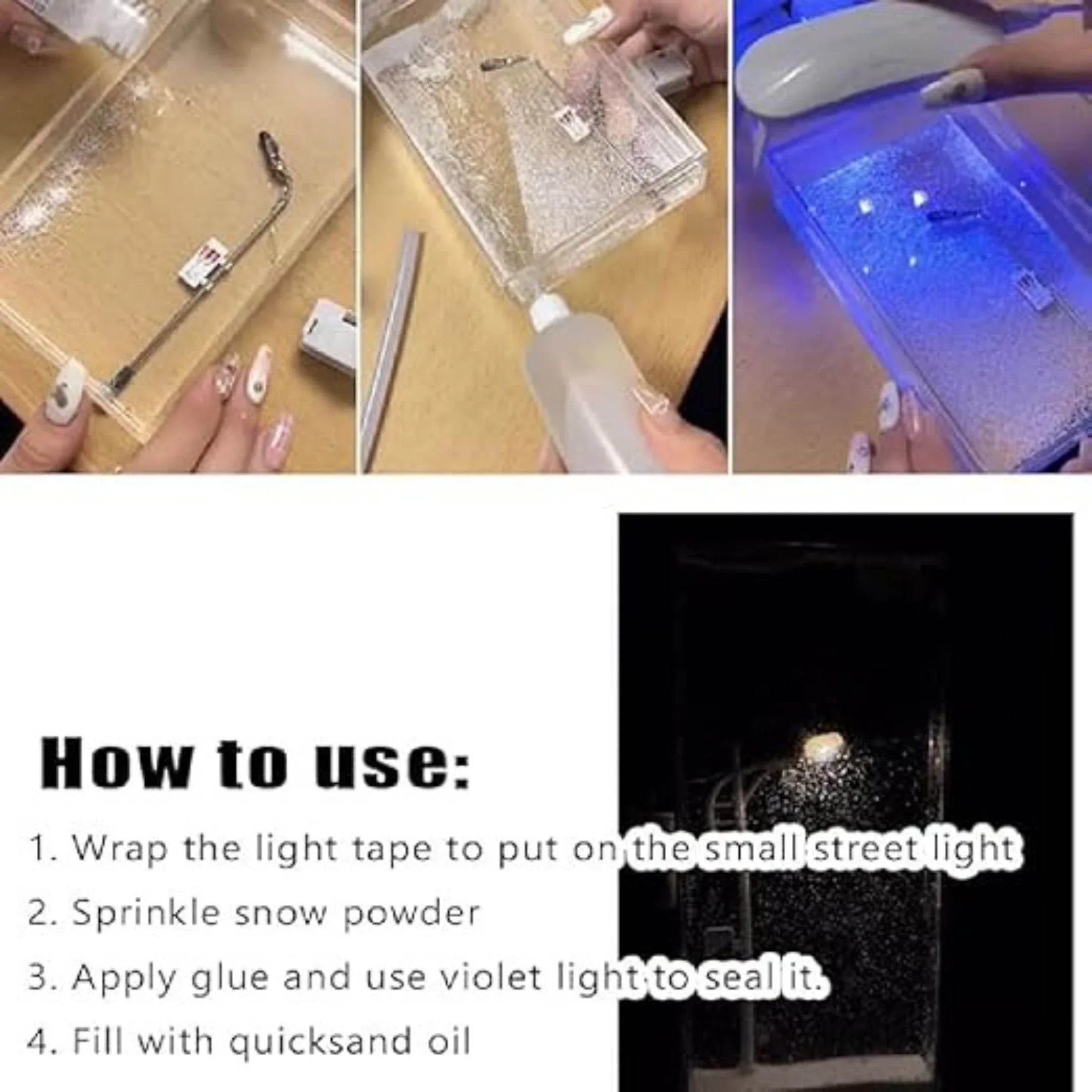 Snowy Streetlight Desk Lamp - Strike Algo