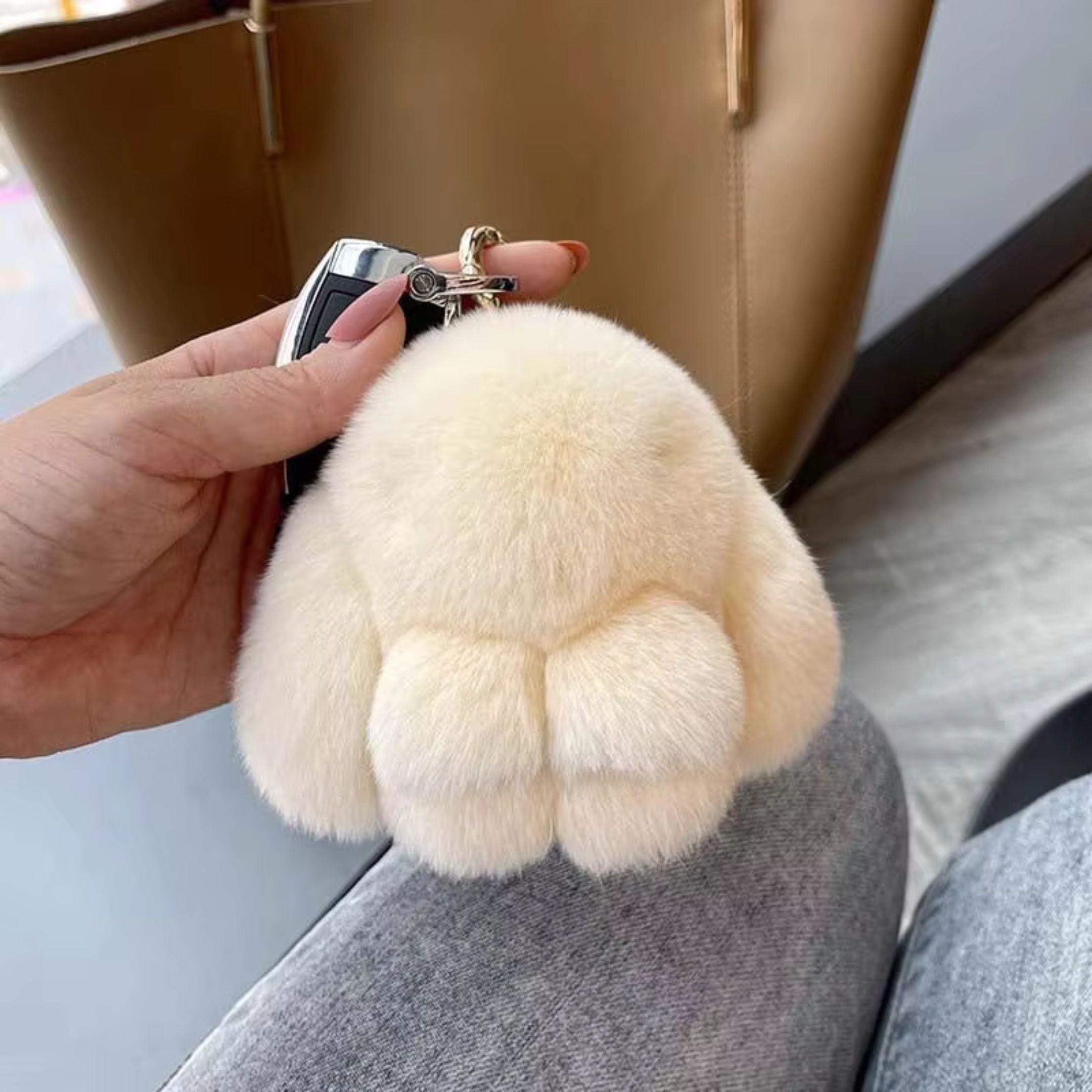 Fur Bunny Keychain