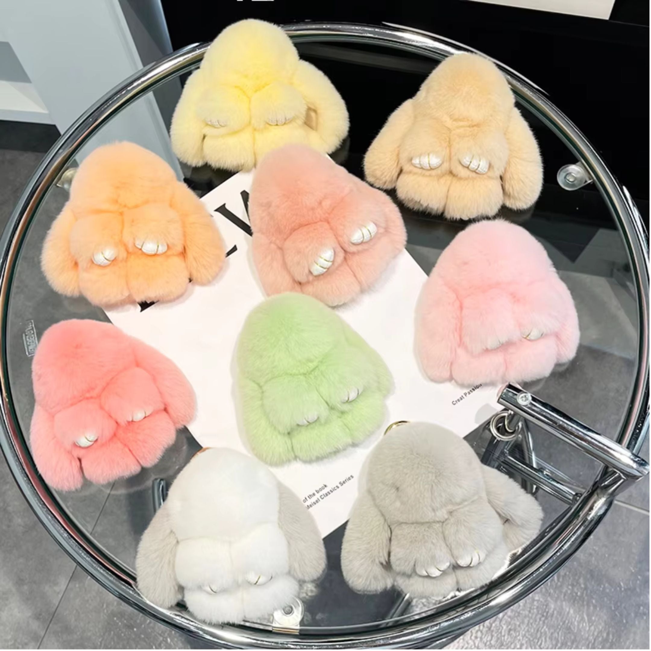 Fur Bunny Keychain