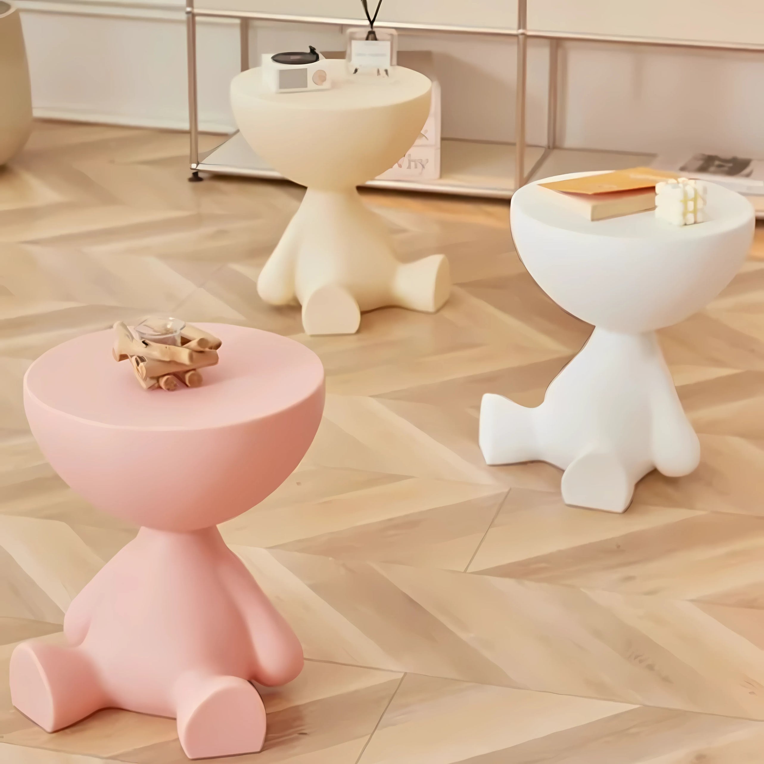 Elegant & Versatile Cream Bedside Table