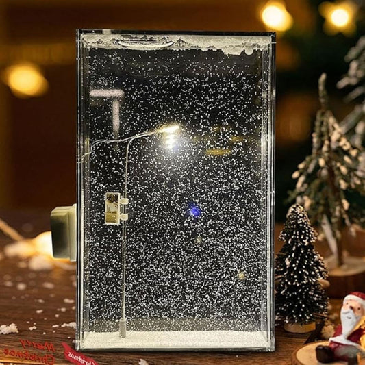 Snowy Streetlight Desk Lamp