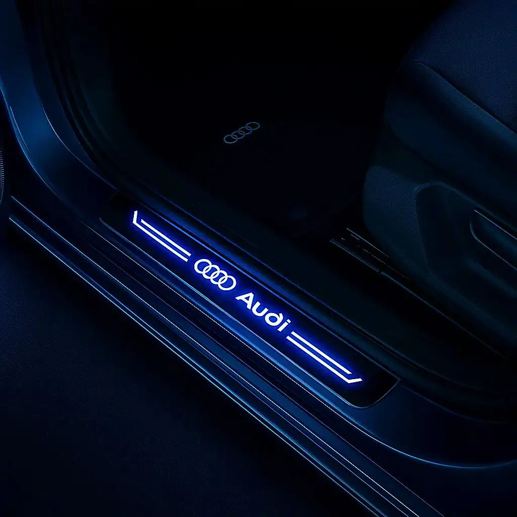 Accessories for car interior: LED door sill for Mercedes led light & RGB car lights | Car gadget Easy Bundle