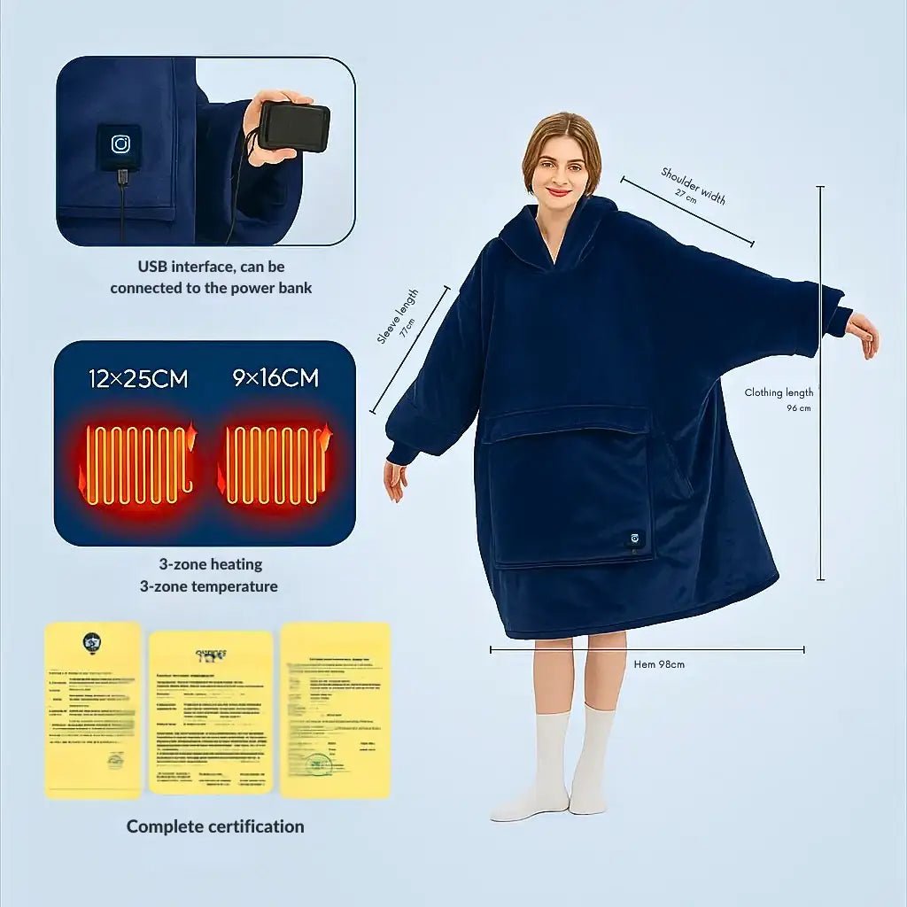 Portable Heated Blanket - For Heated Hoodies - Christmas Season | Strike Algo Strike Algo