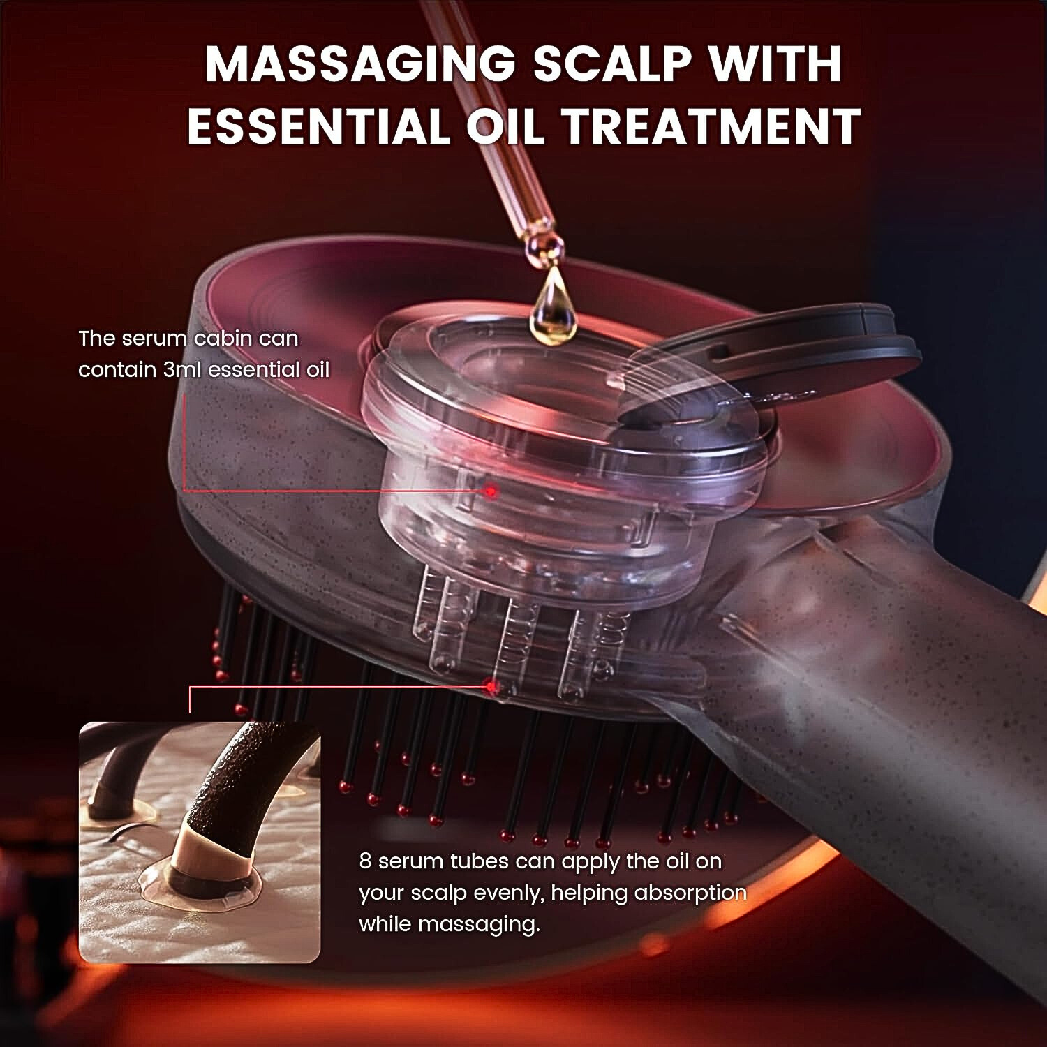 Professional Scalp Massager - Strike Algo Scalp Massager For Hair Growth | Shiatsu Electric- IPX7 Strike Algo