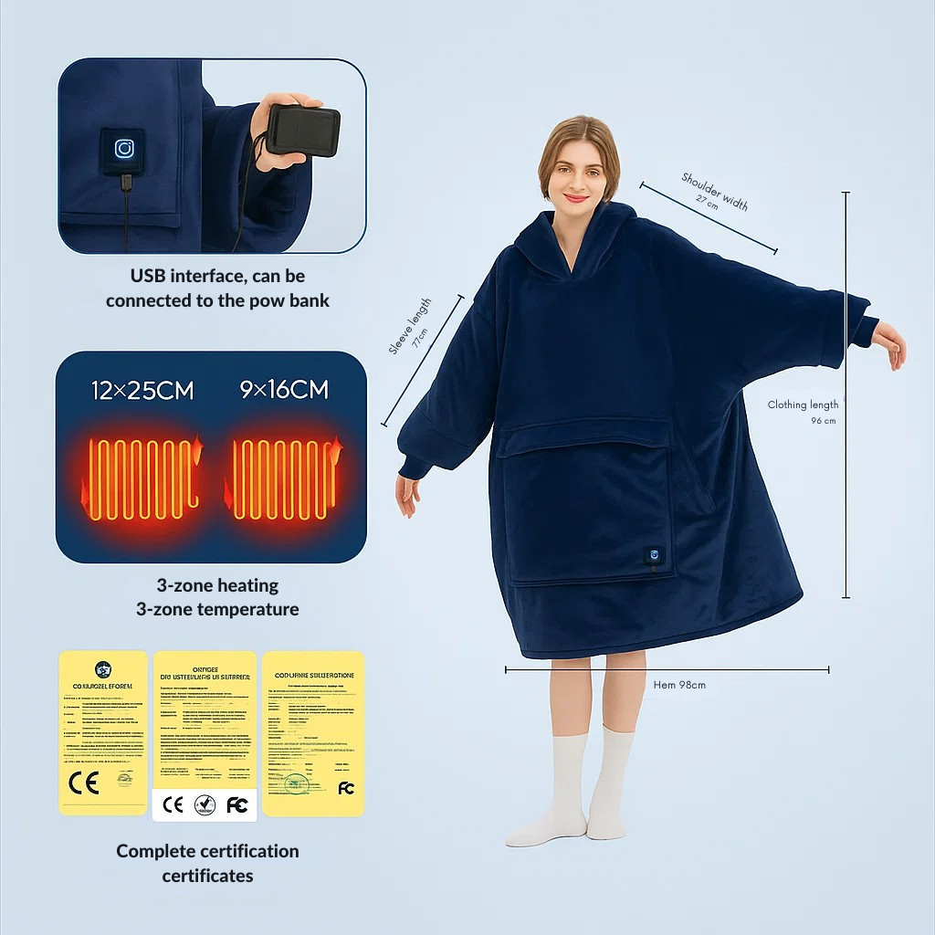 Portable Heated Blanket - For Heated Hoodies - Christmas Season | Strike Algo Strike Algo
