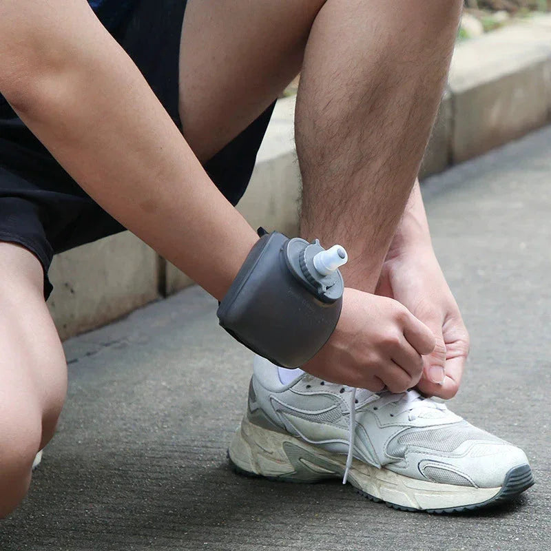 Wrist Water Bottle with Adjustable Hand Strap: Hands-Free Hydration for Active Lifestyles - Strike Algo