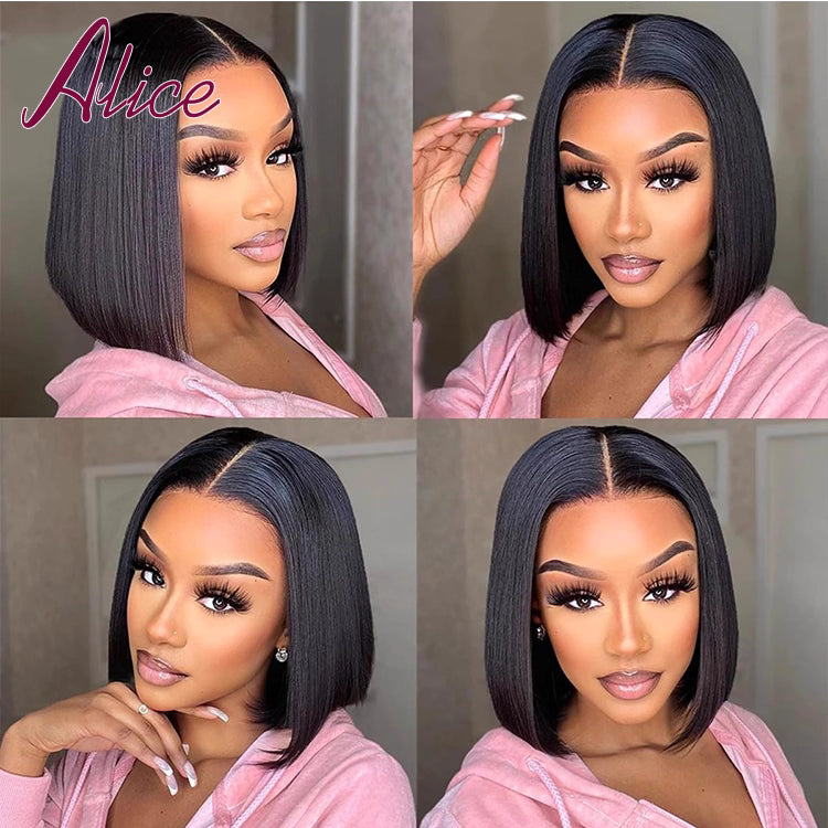 Premium Glueless Wig | Pre-Plucked Human Hair with Natural Hairline - Strike Algo