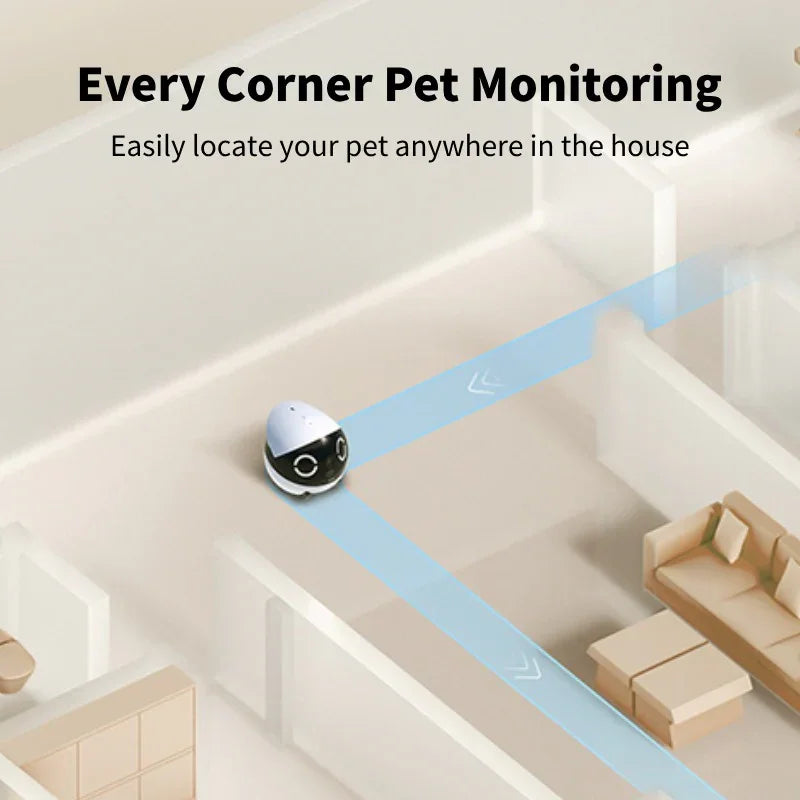 Smart Pet Monitoring Camera Robot EBO — 1080P, Wireless, Night Vision - Strike Algo
