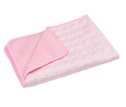 Pet Cooling Mat: Washable, Pet Blanket, Self-Cooling Ice Silk Pad for Dogs and Cats - Home Or Outdoors