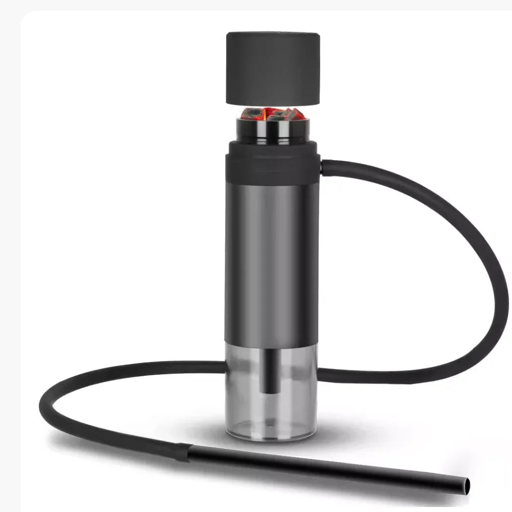 Mini Portable Hookah Set – Compact Design with Silicone Hose, Wind Cover & Travel Bag - Strike Algo