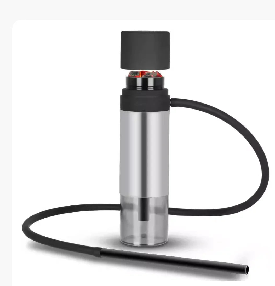 Mini Portable Hookah Set – Compact Design with Silicone Hose, Wind Cover & Travel Bag - Strike Algo