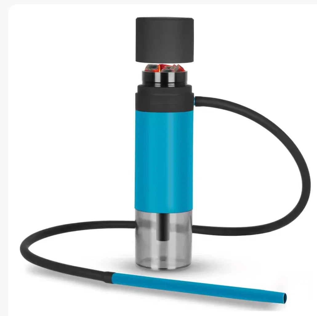 Mini Portable Hookah Set – Compact Design with Silicone Hose, Wind Cover & Travel Bag - Strike Algo